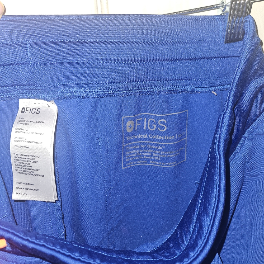 Figs Royal Blue Jogger Pants - Picture 3 of 5